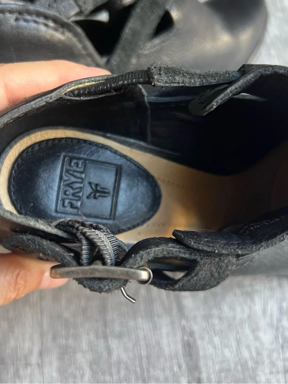 Frye CELESTE ARTISAN Shootie BOOTIE Black WOMEN Heel Shoe Size 8M